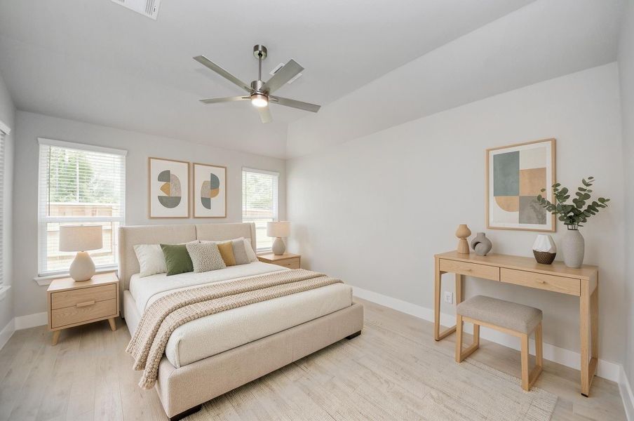 Virtually Staged - Primary Bedroom. Virtually Staged - Primary Bedroom.