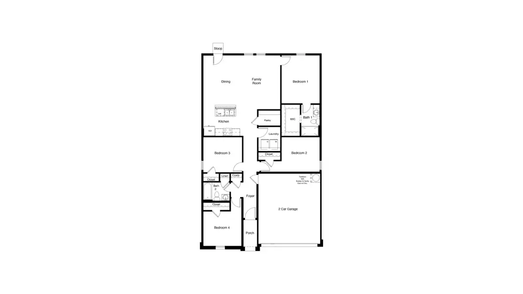 2D floor plan layout of this home in The Canyons, Keene, TX (Image 4). 2D floor plan layout of this home in The Canyons, Keene, TX (Image 4).