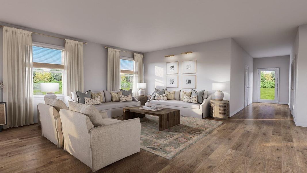 Furnished interior view inside a new home in Founders Corner, Summerville (Image 6). Furnished interior view inside a new home in Founders Corner, Summerville (Image 6).