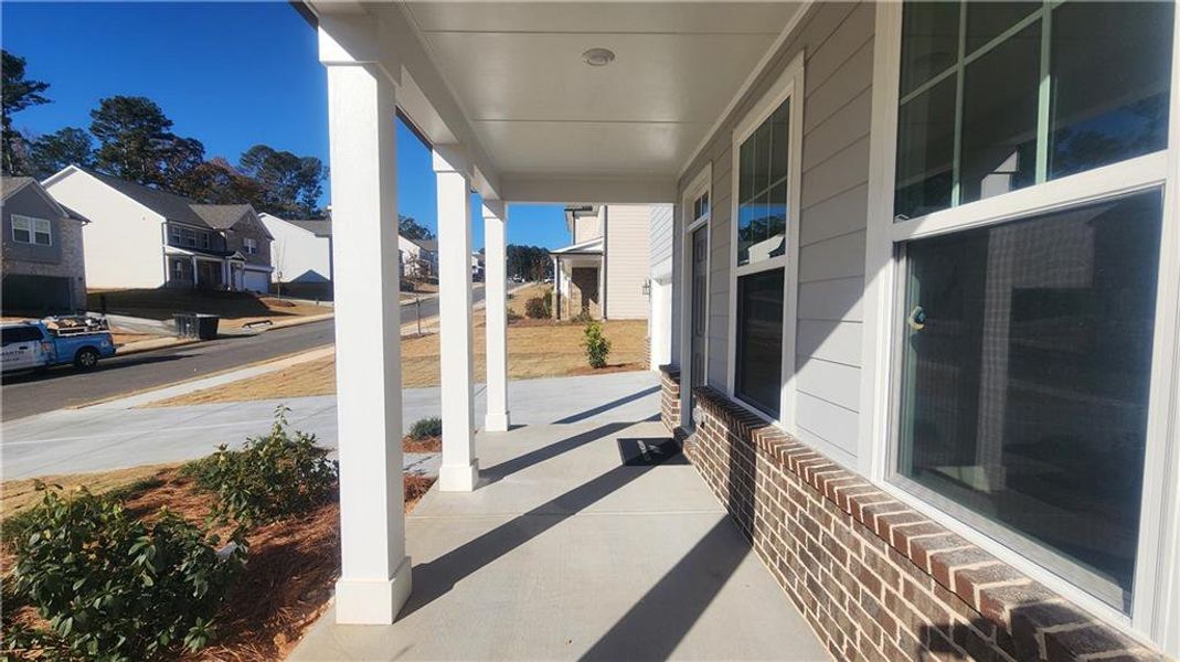Exterior details and patio area of a home in The Estates at Casteel, Bethlehem (Image 4).