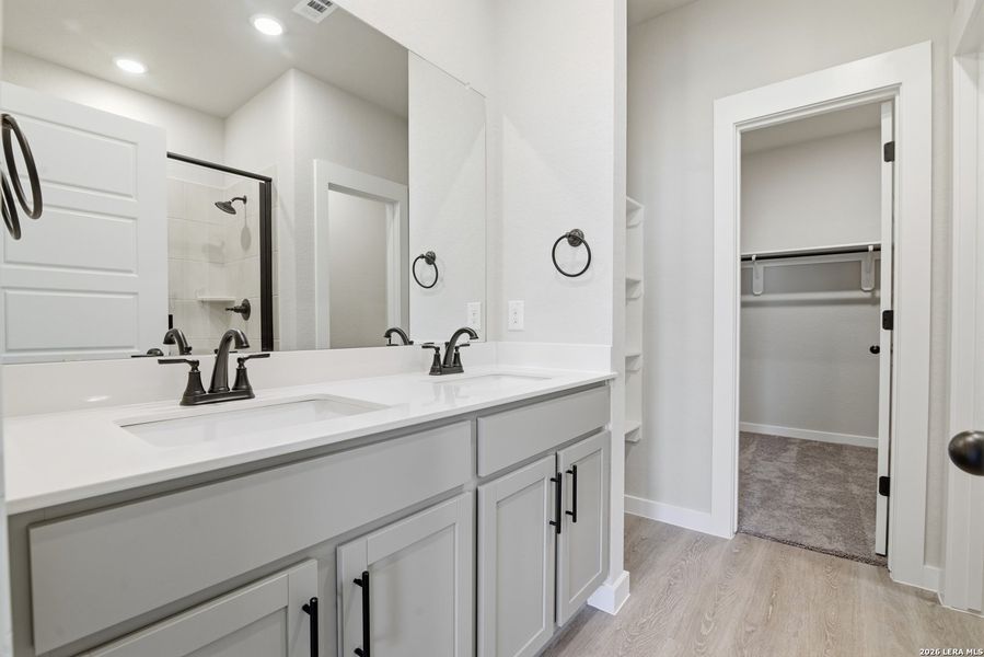 Furnished interior view inside a new home in Fairway Crossing, Converse (Image 9).