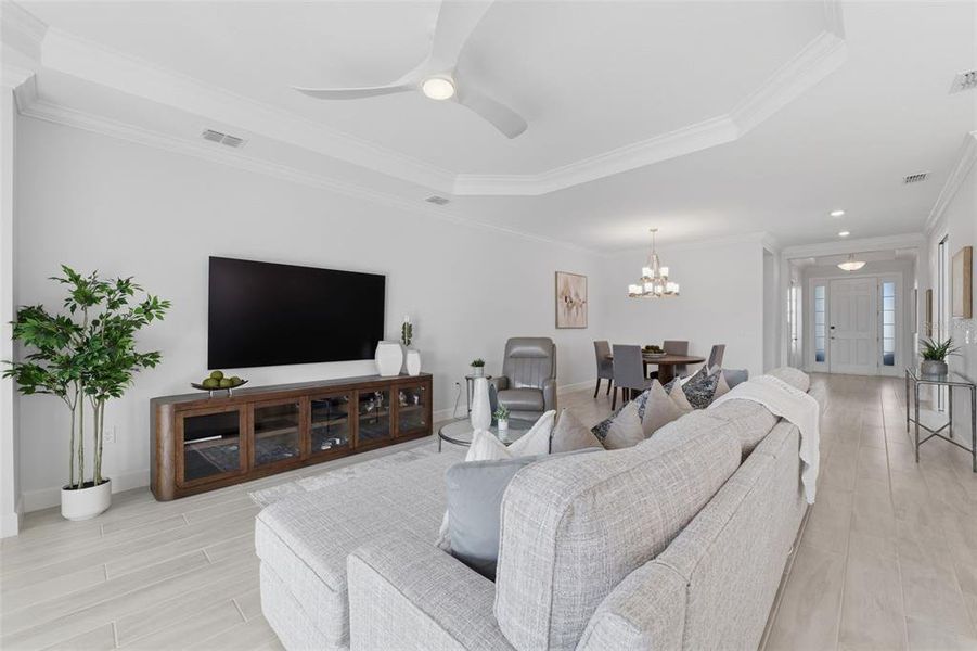 Furnished interior view inside a new home in , Wesley Chapel (Image 8). Furnished interior view inside a new home in , Wesley Chapel (Image 8).