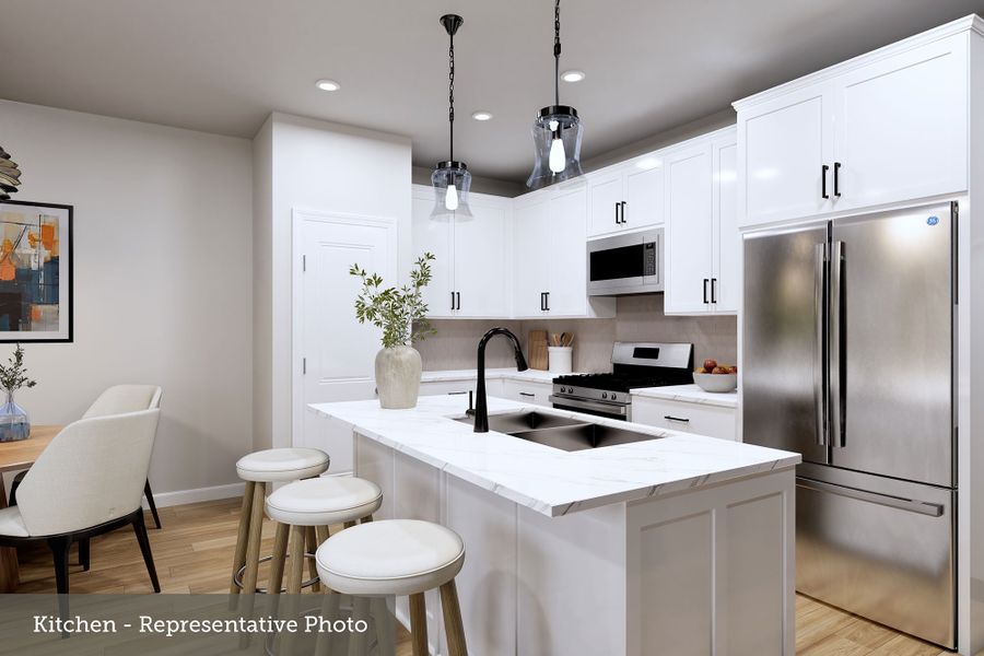 Furnished interior view inside a new home in Hardy Pond Townhomes, Rock Hill (Image 5).