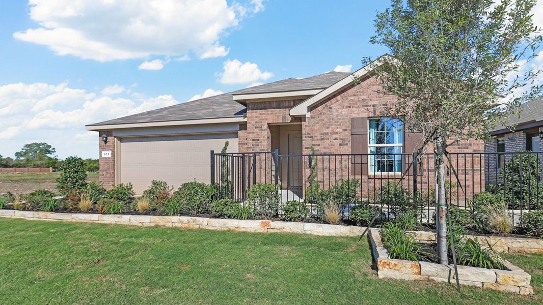 Representative exterior photo of a completed home built from the Lakeway by D.R. Horton in Eagle Creek, Denton, TX (Image 25). Representative exterior photo of a completed home built from the Lakeway by D.R. Horton in Eagle Creek, Denton, TX (Image 25).