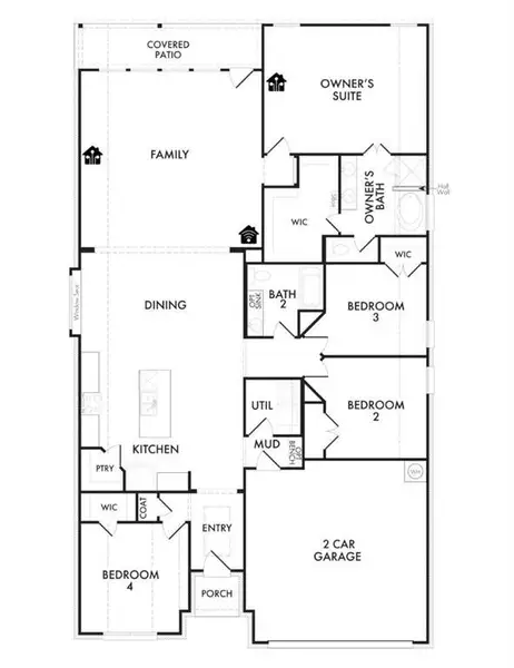 2D floor plan layout of this home in Arcadia Trails, Balch Springs, TX (Image 3).