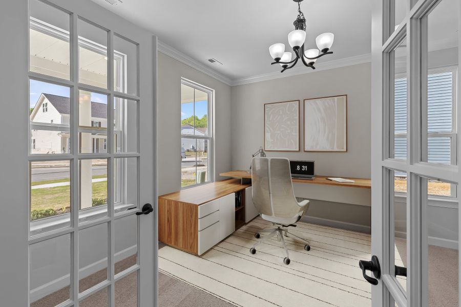 Representative furnished interior of a home built from the The Azalea by Chesapeake Homes in The Farm at Neill's Creek, Lillington (Image 13).