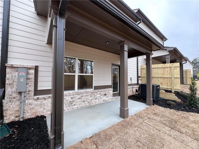 Exterior details and patio area of a home in , Norcross (Image 23).