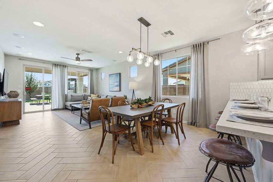 Furnished interior view inside a new home in La Mira, Mesa (Image 14).