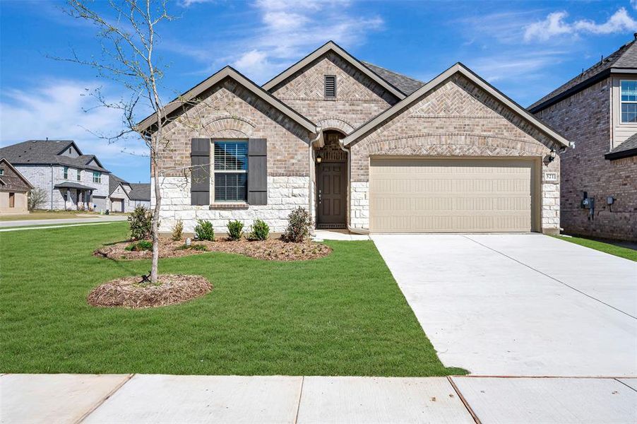 Front exterior of a new home in Forest Park, Princeton, TX, highlighting curb appeal (Image 1). Front exterior of a new home in Forest Park, Princeton, TX, highlighting curb appeal (Image 1).