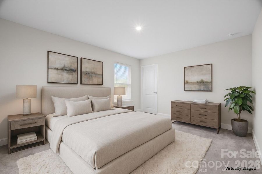 Furnished interior view inside a new home in Parkside Crossing, Charlotte (Image 32).