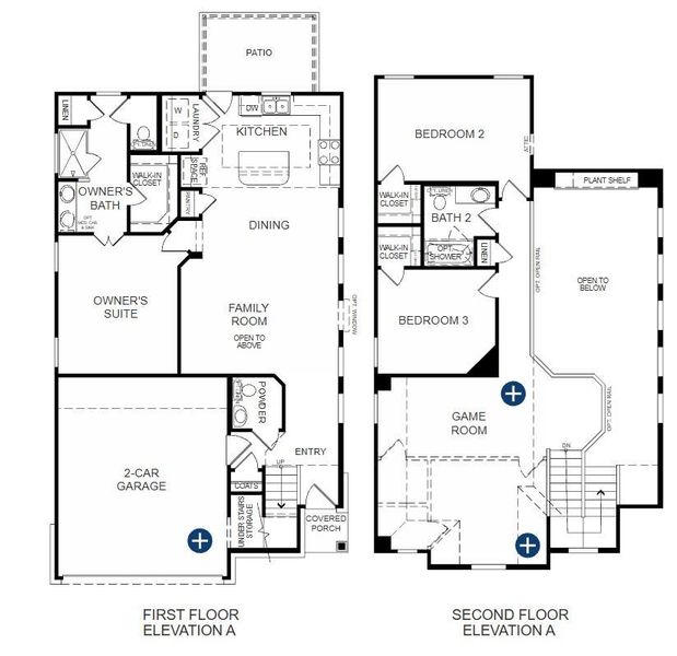 2D floor plan layout of this home in Saddle Ridge at Wildhorse Ranch, Manor, TX (Image 2). 2D floor plan layout of this home in Saddle Ridge at Wildhorse Ranch, Manor, TX (Image 2).