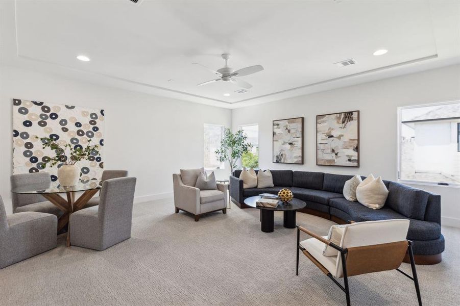 Furnished interior view inside a new home in , Dallas (Image 11). Furnished interior view inside a new home in , Dallas (Image 11).