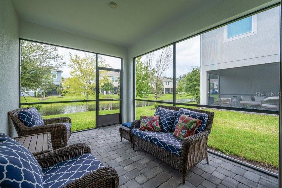 Exterior details and patio area of a home in Bloomingdale Townes, Brandon (Image 20).