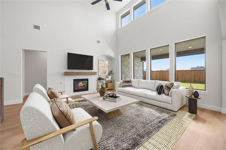 Furnished interior view inside a new home in Chatham Reserve, Providence Village (Image 15).
