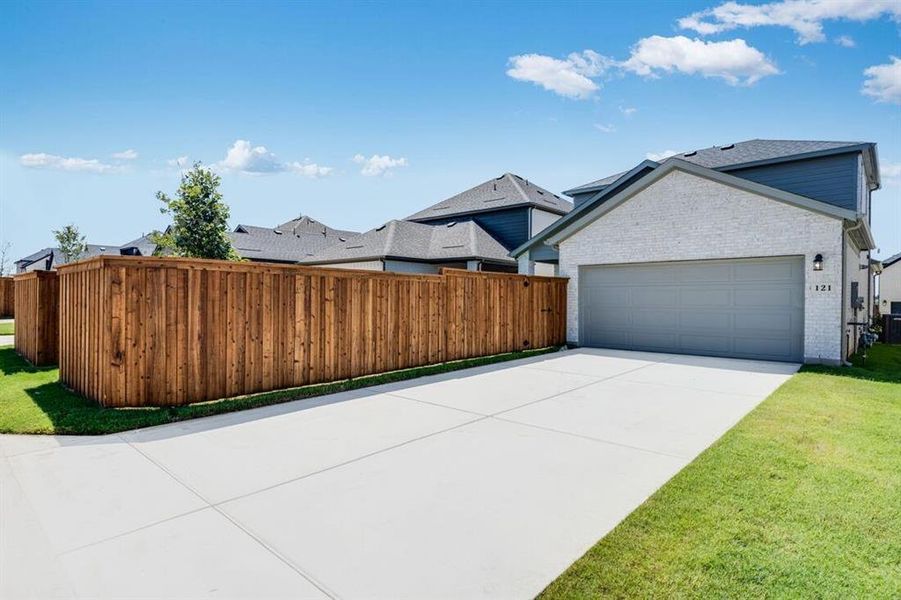 Front exterior of a new home in North Sky Celina, Celina, TX, highlighting curb appeal (Image 2).