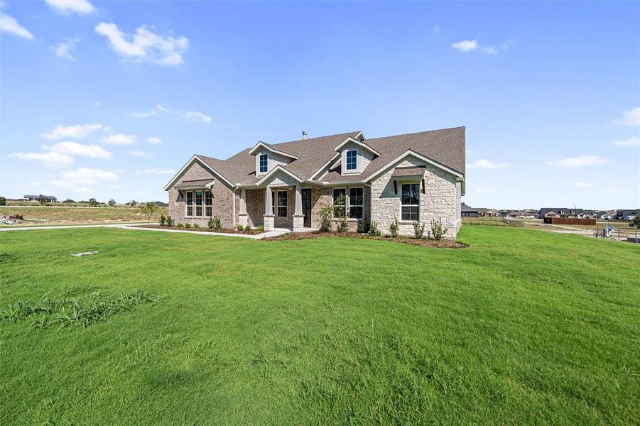 Exterior details and patio area of a home in Fairview Meadows, Rhome (Image 22). Exterior details and patio area of a home in Fairview Meadows, Rhome (Image 22).