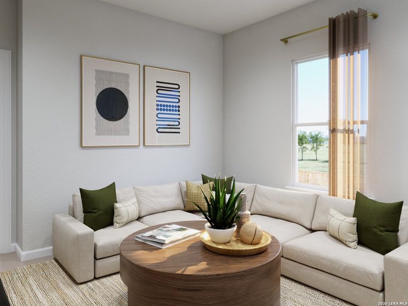 Furnished interior view inside a new home in Melissa Ranch, San Antonio (Image 9).