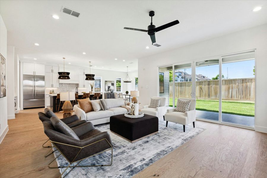 Furnished interior view inside a new home in , Houston (Image 13).
