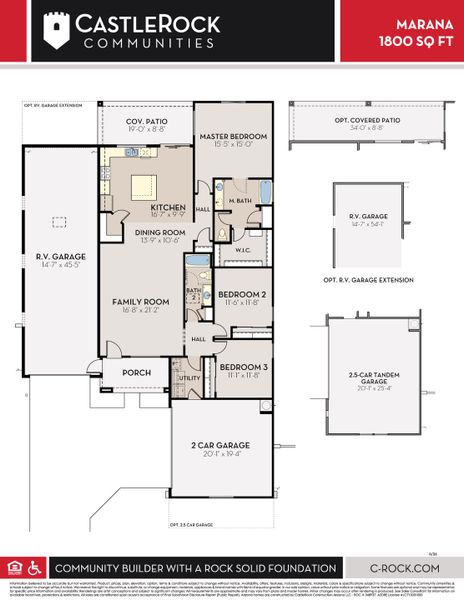 2D floor plan layout for the Marana by CastleRock Communities in McCartney Center, Casa Grande, AZ (Image 3). 2D floor plan layout for the Marana by CastleRock Communities in McCartney Center, Casa Grande, AZ (Image 3).