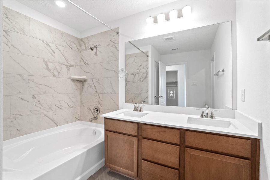 Furnished interior in a model home at Vida Costera in Texas City (Image 5). Furnished interior in a model home at Vida Costera in Texas City (Image 5).