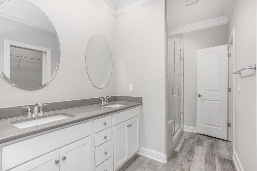 Representative furnished interior of a home built from the Kingston by Keystone Homes NC in Weybridge, Burlington (Image 11).