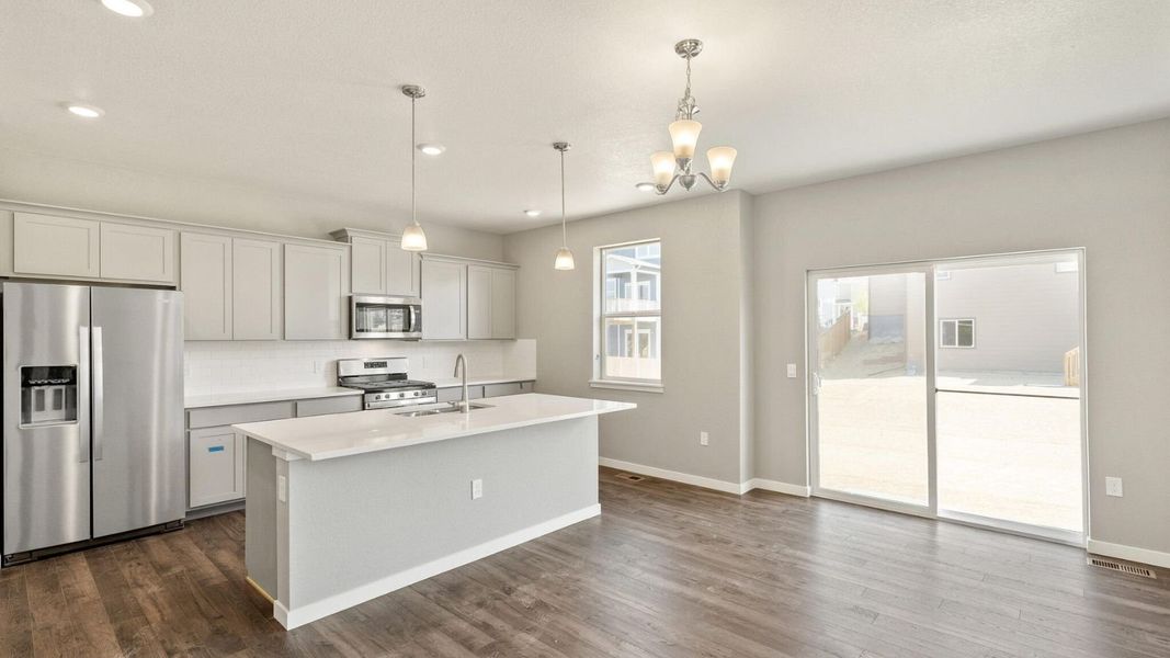 Furnished interior view inside a new home in Lakeside Canyon, Mead (Image 7).