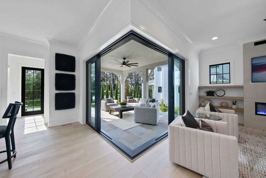 Representative furnished interior of a home built from the Grace by Homes by Dickerson in The Founding at Blue Ridge, Raleigh (Image 12).