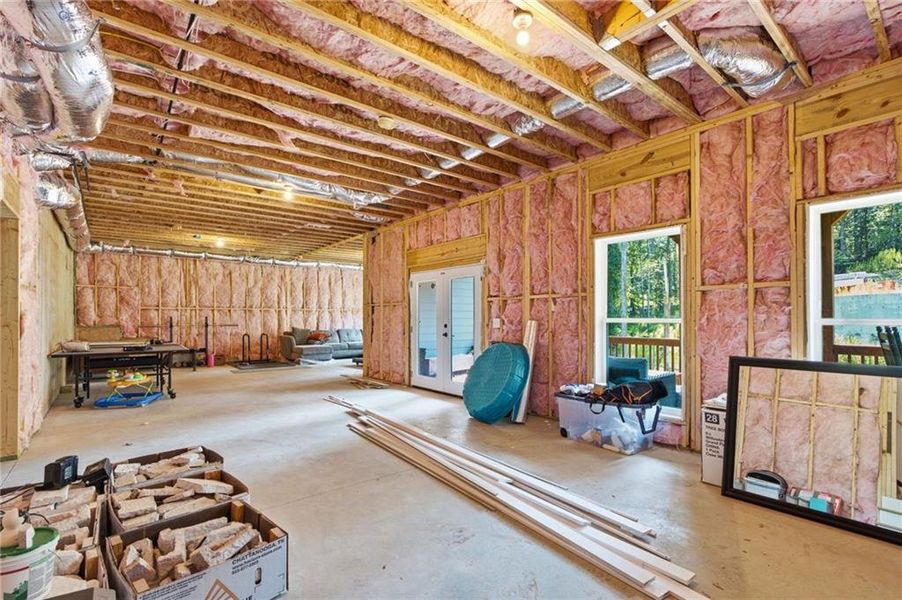 In-progress construction of a new home in , Cumming, GA (Image 44).