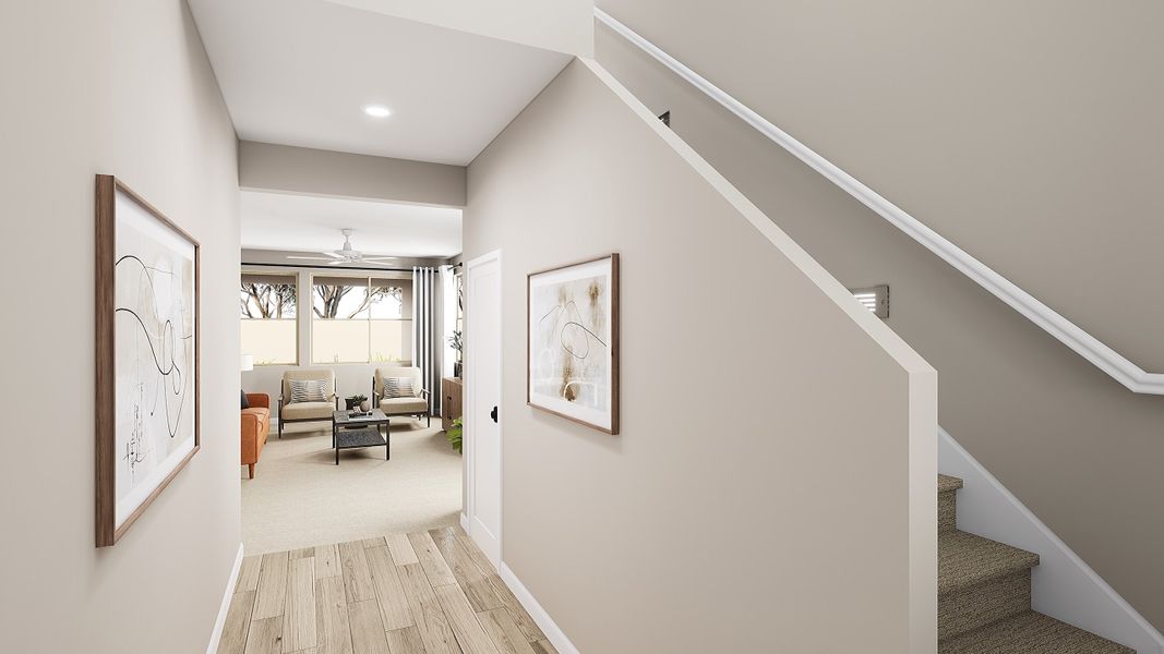 Furnished interior view inside a new home in Waterston Central, Gilbert (Image 3).