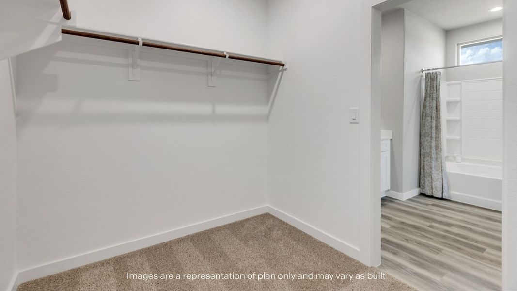 Representative unfurnished interior of a home built from the Cali by D.R. Horton in Mustang Ridge, Andrews (Image 21).