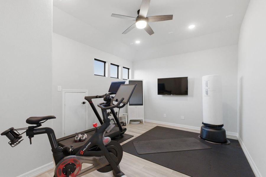 Furnished interior view inside a new home in Sunterra 45ft, Katy (Image 29).