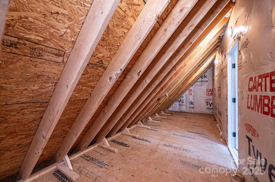 Walk in Attic Storage off the Upstairs Bedroom #4 Walk in Attic Storage off the Upstairs Bedroom #4