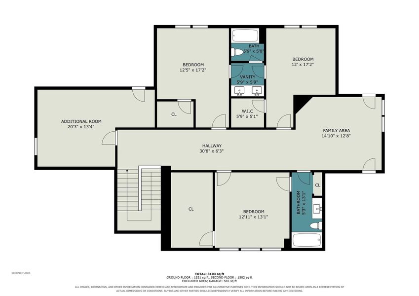 2D floor plan layout of this home in , Montgomery, TX (Image 3).