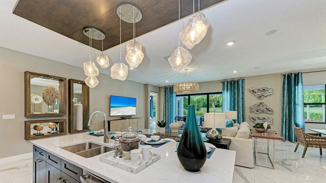 Island Kitchen into Great Room