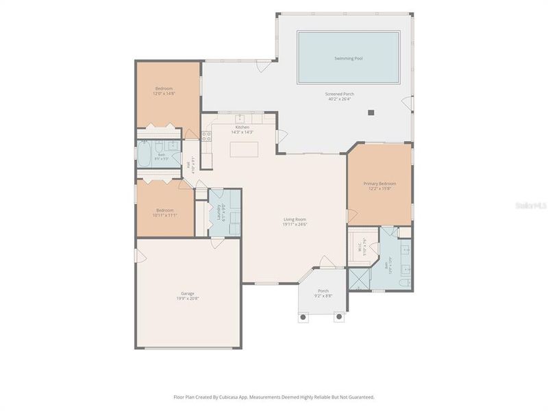 2D floor plan layout of this home in , Dunnellon, FL (Image 5).