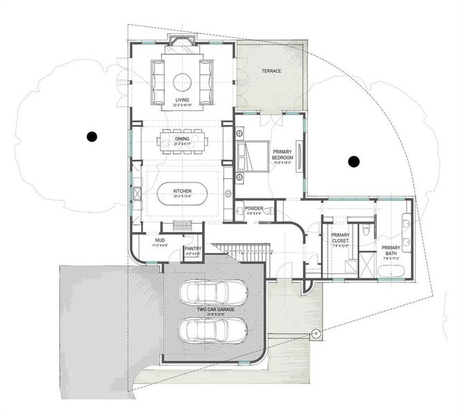 2D floor plan layout of this home in , Dallas, TX (Image 3).