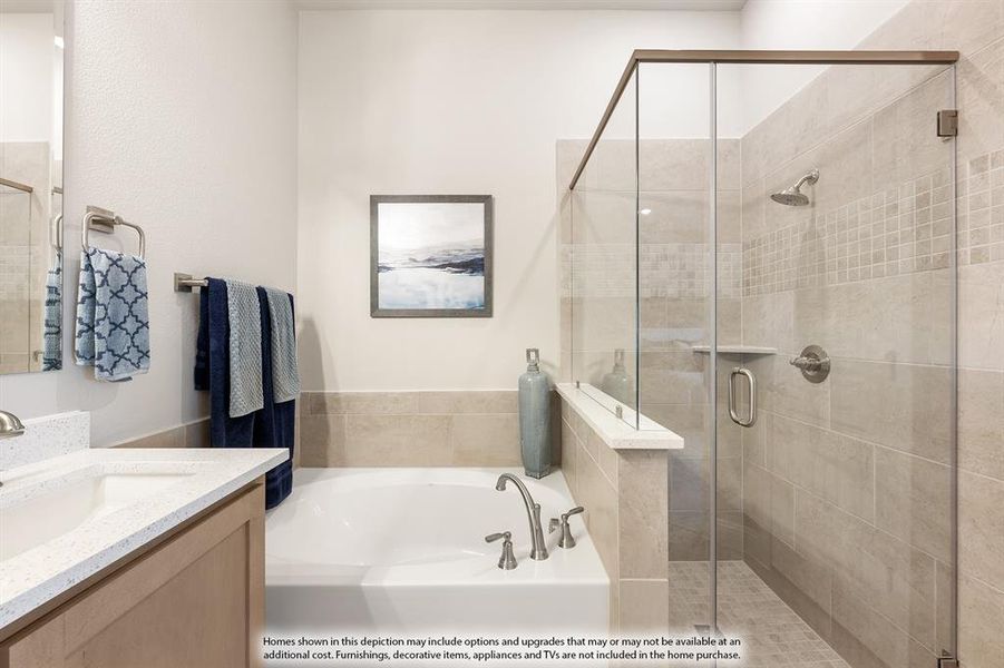 Furnished interior view inside a new home in Sunrise at Garden Valley 60-79, Waxahachie (Image 28). Furnished interior view inside a new home in Sunrise at Garden Valley 60-79, Waxahachie (Image 28).