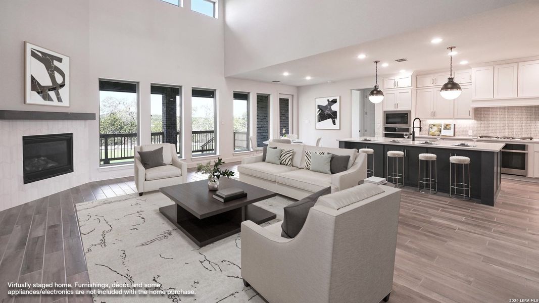 Furnished interior view inside a new home in Johnson Ranch, Bulverde (Image 13). Furnished interior view inside a new home in Johnson Ranch, Bulverde (Image 13).