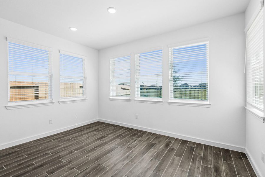 Sun-lit dining area Sun-lit dining area