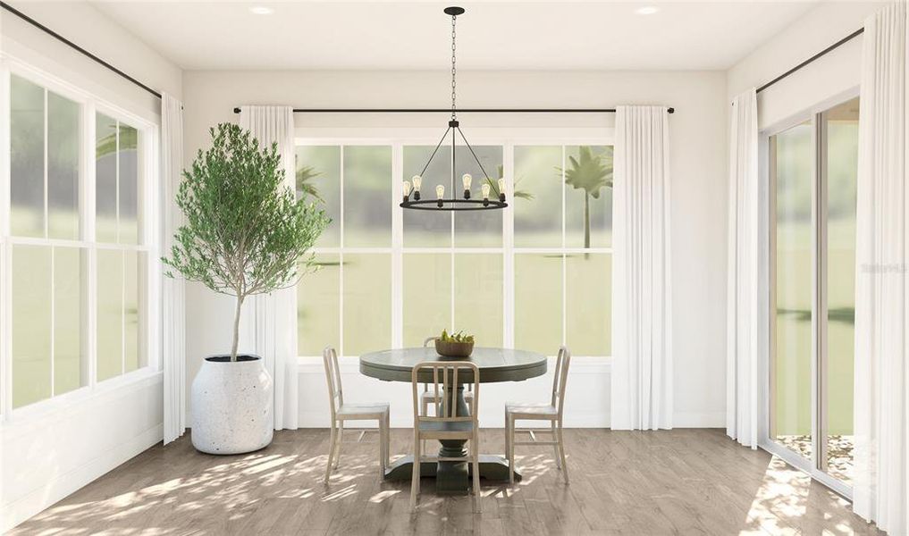 Furnished interior view inside a new home in Preserve at Deer Lakes, Sanford (Image 9).