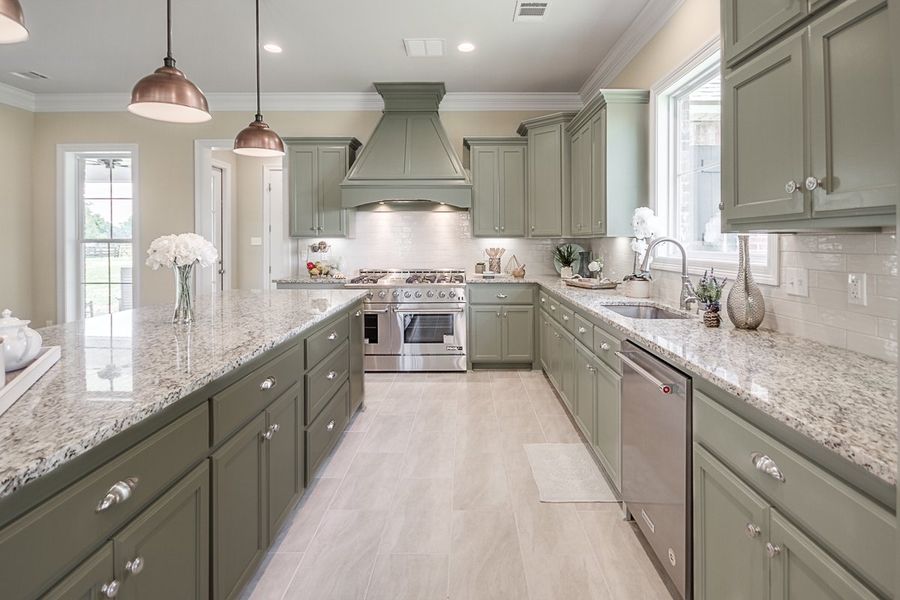 Representative furnished interior of a home built from the The Chateau French by Manuel Builders in Chapel Bend, Montgomery (Image 6).