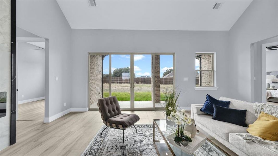 Furnished interior view inside a new home in , Weatherford (Image 32).