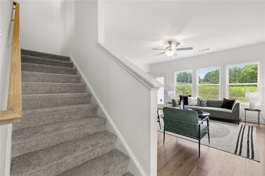 Furnished interior view inside a new home in , Loganville (Image 17).