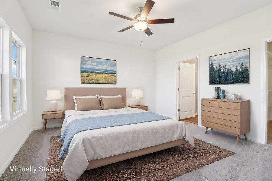 Representative furnished interior of a home built from the Buck Island II by Great Southern Homes in Providence Station at Trolley Run, Aiken (Image 9).