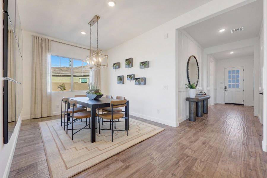 Furnished interior view inside a new home in Landmarke, San Tan Valley (Image 16). Furnished interior view inside a new home in Landmarke, San Tan Valley (Image 16).