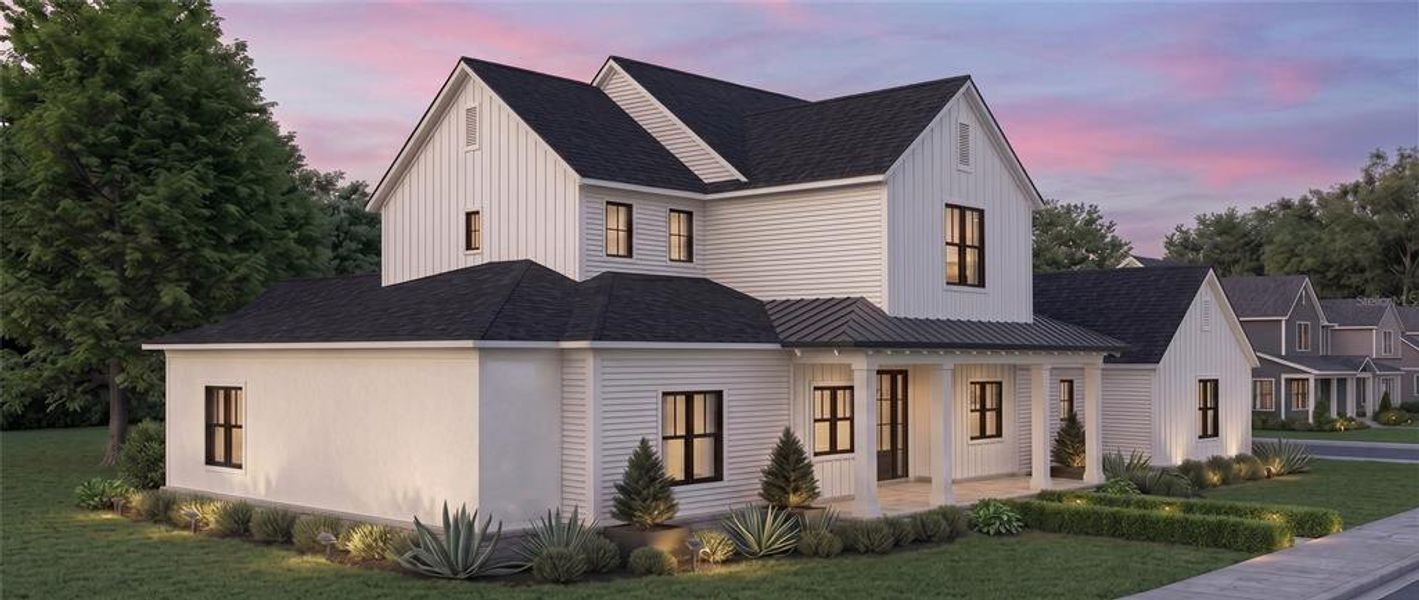Front exterior of a new home in Briley Farm, Oakland, FL, highlighting curb appeal (Image 1). Front exterior of a new home in Briley Farm, Oakland, FL, highlighting curb appeal (Image 1).