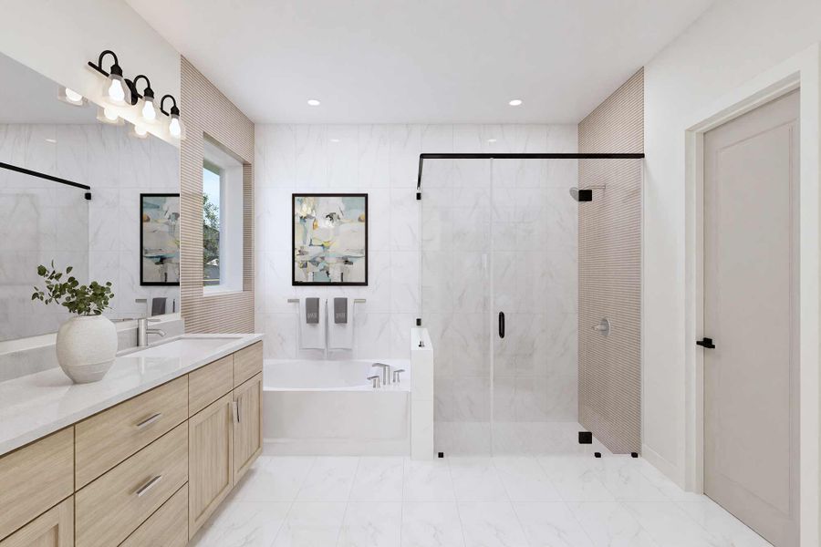 The Tangley - Optional Side Tub with Shower