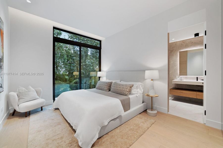 Furnished interior view inside a new home in , Miami Beach (Image 11).