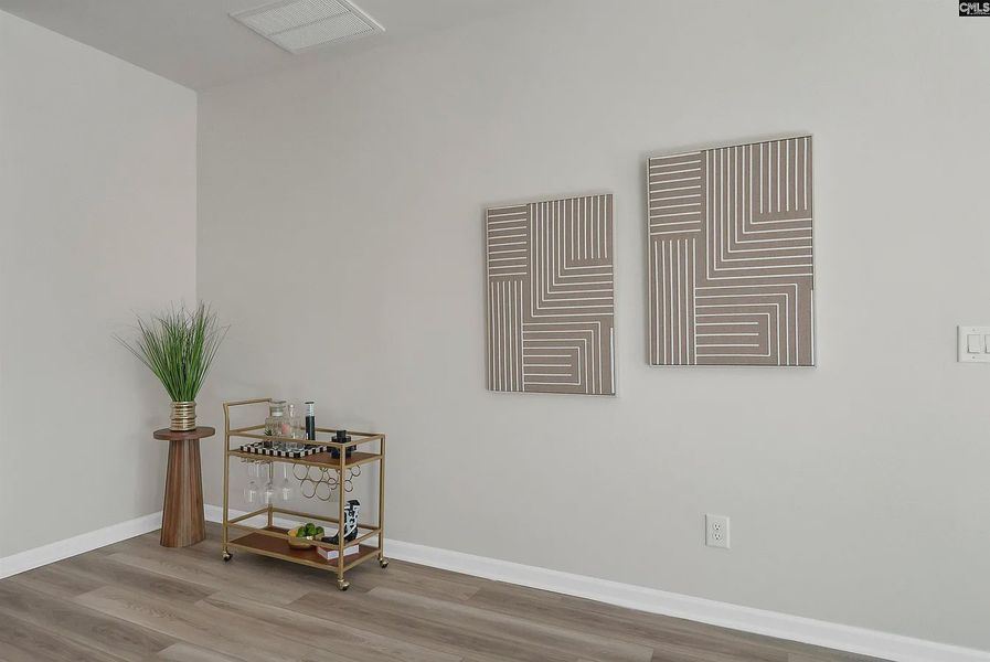 Furnished interior view inside a new home in Percival Village, Columbia (Image 7). Furnished interior view inside a new home in Percival Village, Columbia (Image 7).
