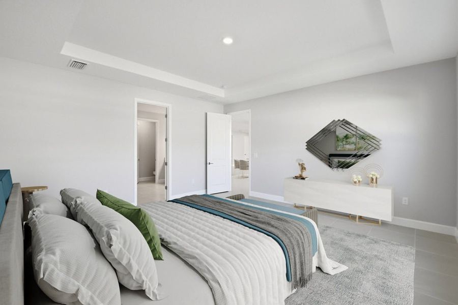 Representative furnished interior of a home built from the Cumberland by Taylor Morrison in Harvest at Ovation, Winter Garden (Image 17).